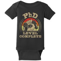 Phd Level Complete Phd Graduate Ph.d. Graduation Doctorate Baby Bodysuit