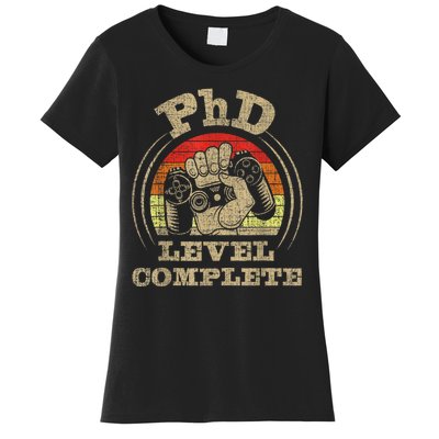 Phd Level Complete Phd Graduate Ph.d. Graduation Doctorate Women's T-Shirt