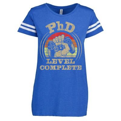 Phd Level Complete Phd Graduate Ph.d. Graduation Doctorate Enza Ladies Jersey Football T-Shirt