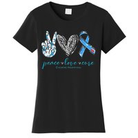 Peace Love Cure Diabetes Awareness Women's T-Shirt