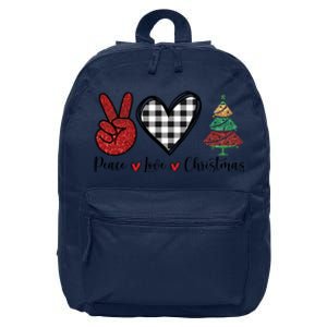 Peace Love Christmas 16 in Basic Backpack