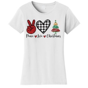 Peace Love Christmas Women's T-Shirt