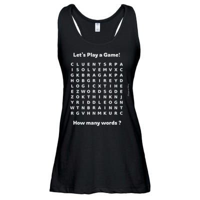 Puzzle Lovers - Conversation Starter - Word Fun and Games Ladies Essential Flowy Tank