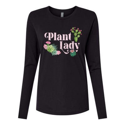 Plant Lady Cute Floral Womens Cotton Relaxed Long Sleeve T-Shirt