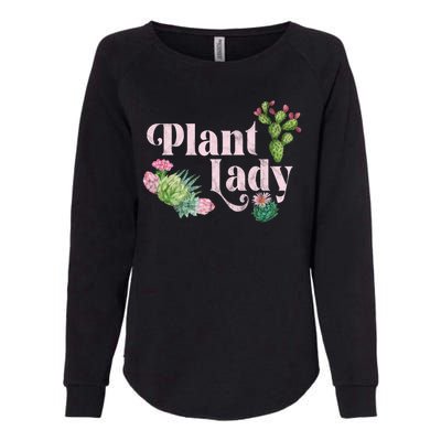 Plant Lady Cute Floral Womens California Wash Sweatshirt