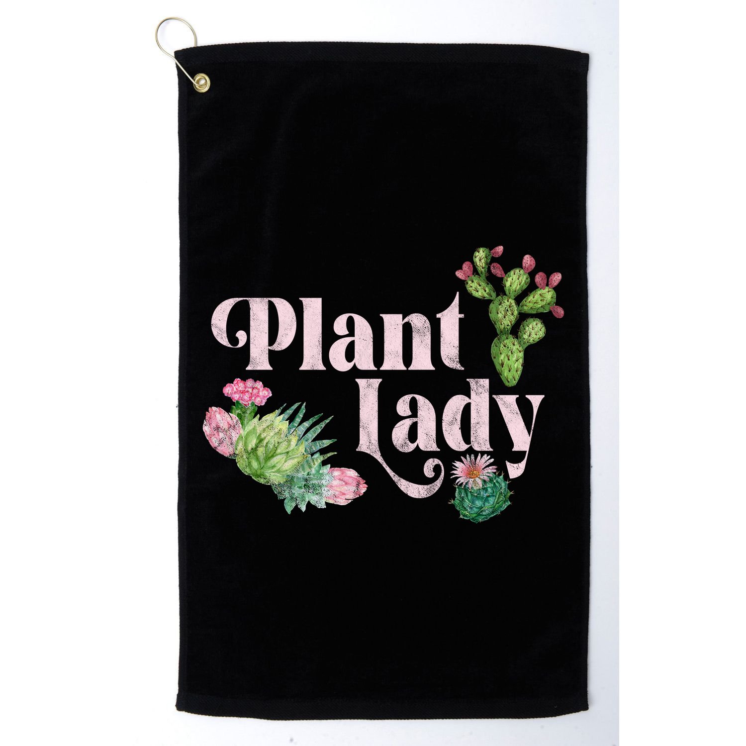 Plant Lady Cute Floral Golf Towel