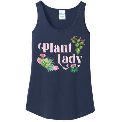 Plant Lady Cute Floral Ladies Essential Tank