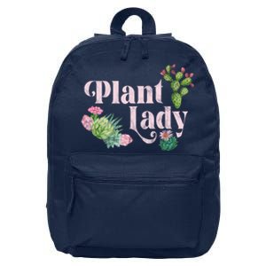 Plant Lady Cute Floral 16 in Basic Backpack