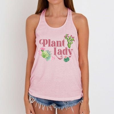 Plant Lady Cute Floral Women's Knotted Racerback Tank