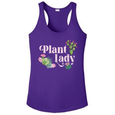 Plant Lady Cute Floral Ladies PosiCharge Competitor Racerback Tank