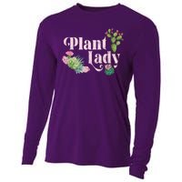 Plant Lady Cute Floral Cooling Performance Long Sleeve Crew