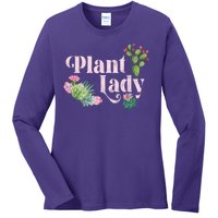 Plant Lady Cute Floral Ladies Long Sleeve Shirt