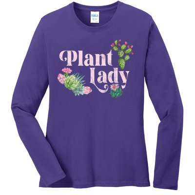 Plant Lady Cute Floral Ladies Long Sleeve Shirt