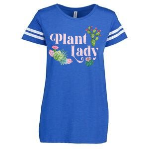 Plant Lady Cute Floral Enza Ladies Jersey Football T-Shirt