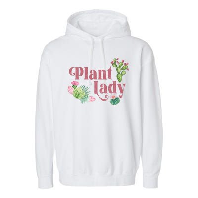 Plant Lady Cute Floral Garment-Dyed Fleece Hoodie