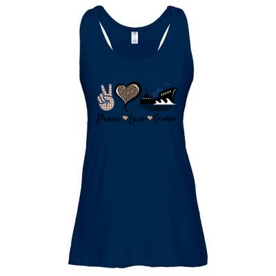 Peace Love Cruise Ladies Essential Flowy Tank