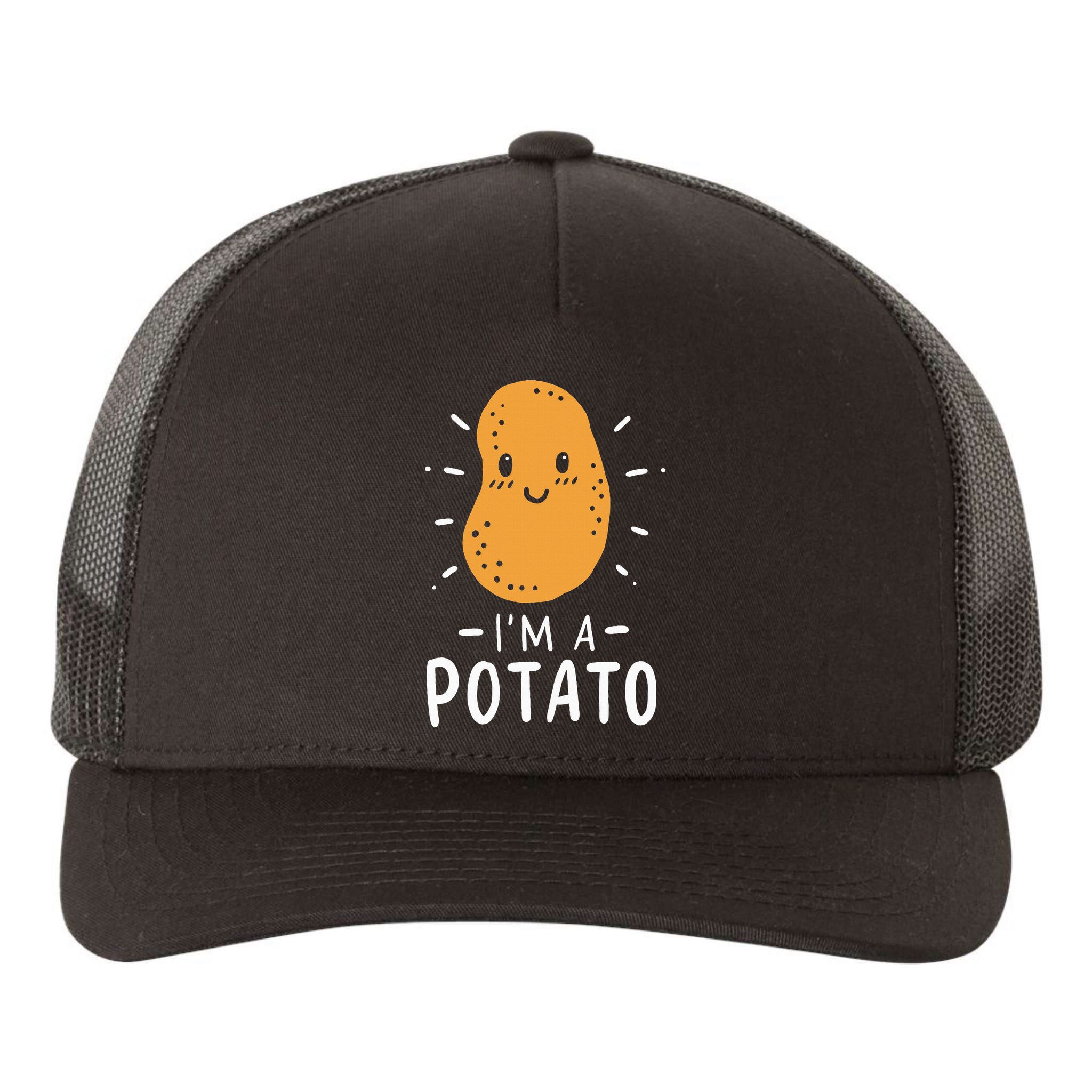 Potato Lazy Costume Halloween Vegan Kawaii Yupoong Adult 5-Panel Trucker Hat