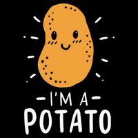 Potato Lazy Costume Halloween Vegan Kawaii Cooling Performance Crew T-Shirt