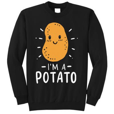 Potato Lazy Costume Halloween Vegan Kawaii Sweatshirt