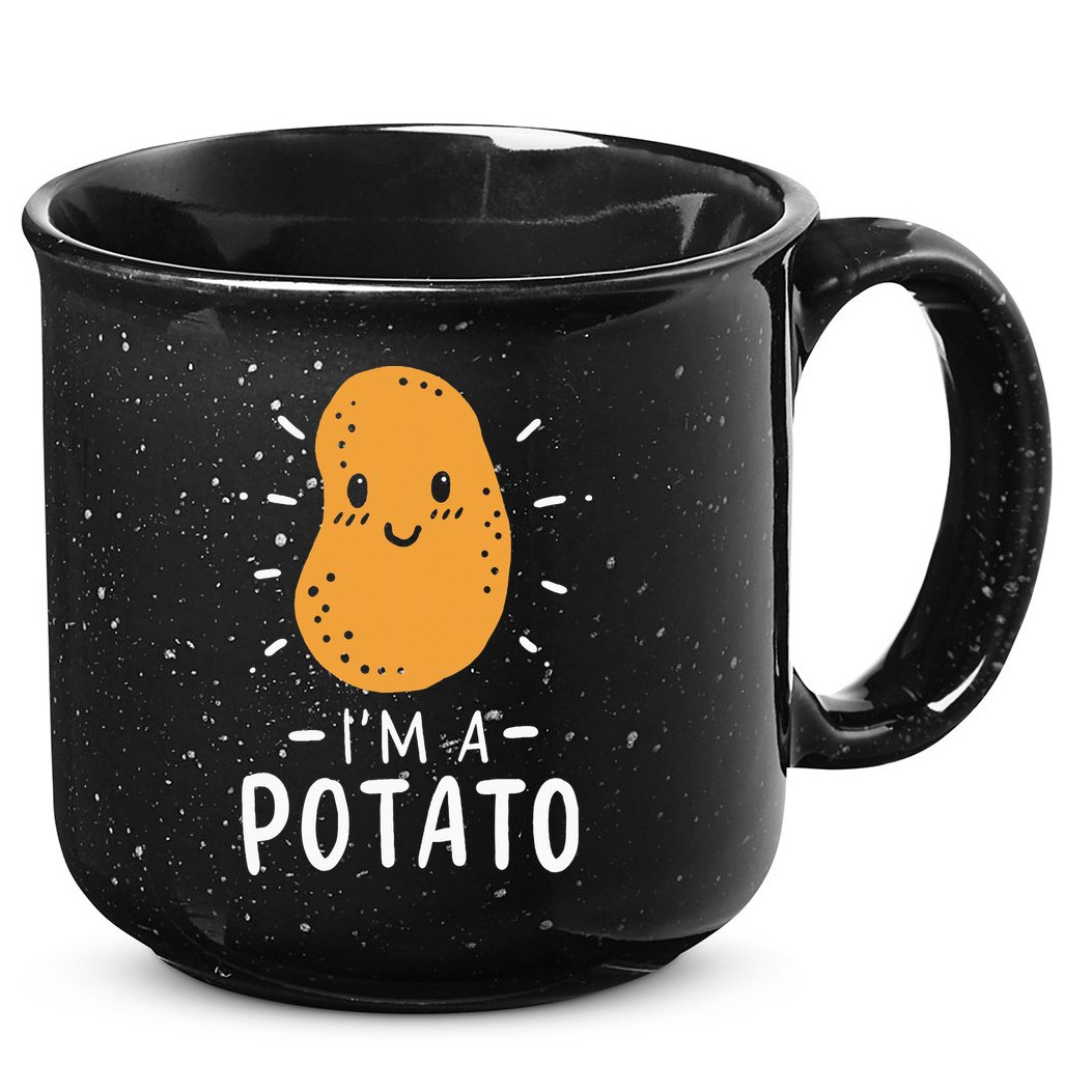 Potato Lazy Costume Halloween Vegan Kawaii 15oz Campfire Ceramic Mug