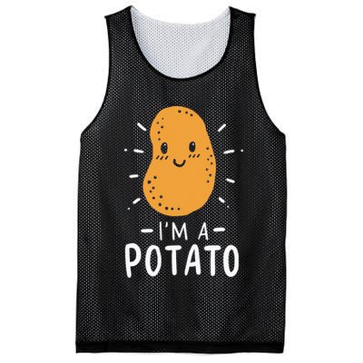 Potato Lazy Costume Halloween Vegan Kawaii Mesh Reversible Basketball Jersey Tank