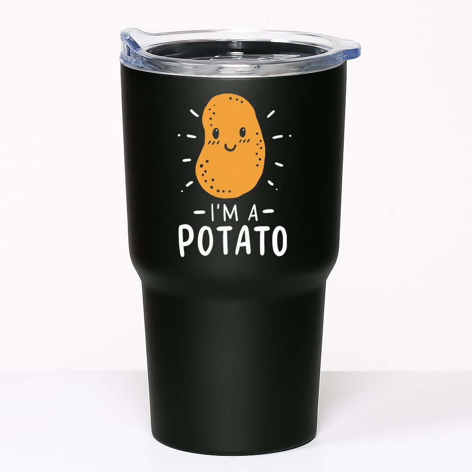 Potato Lazy Costume Halloween Vegan Kawaii Tumbler