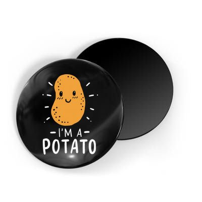 Potato Lazy Costume Halloween Vegan Kawaii Magnet