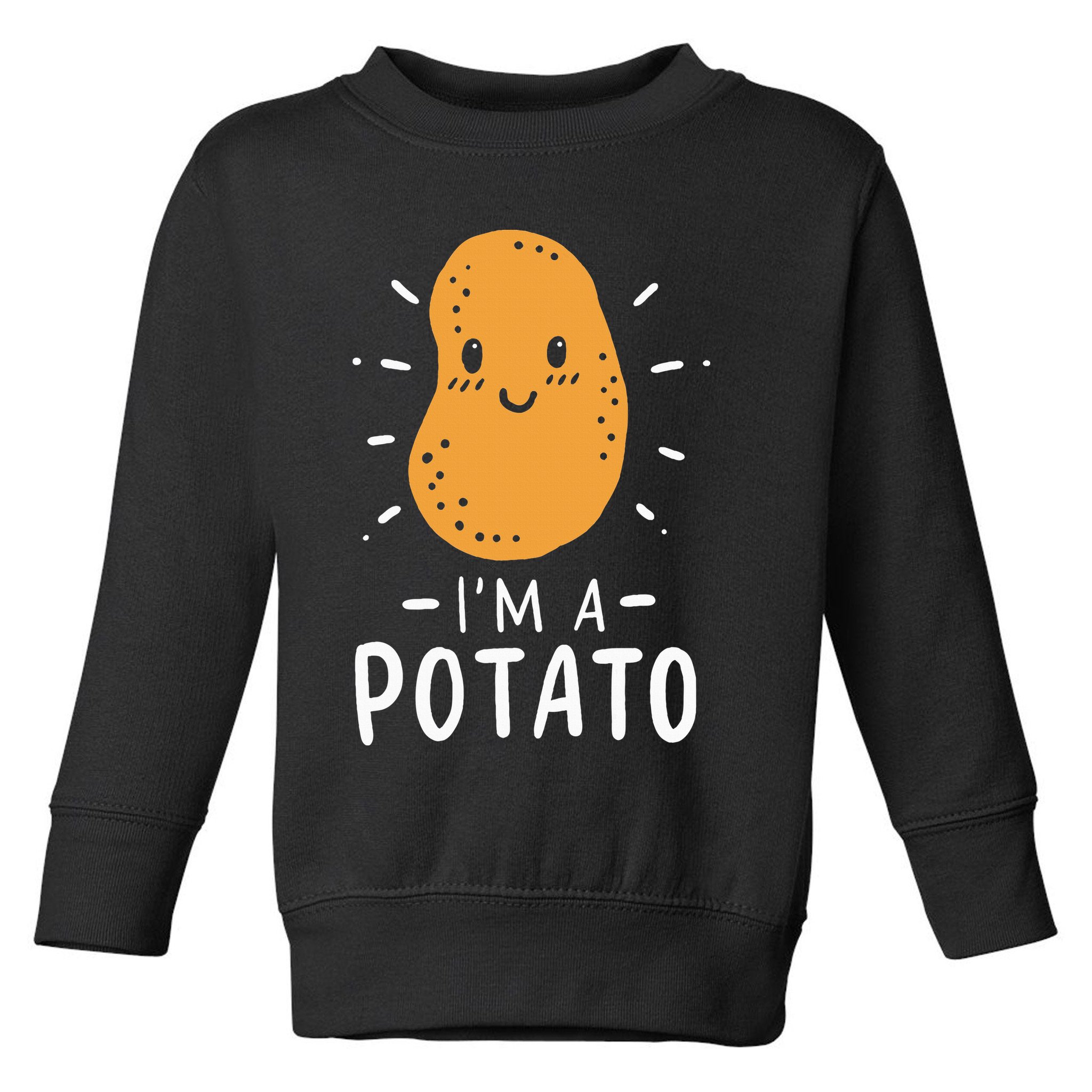 Potato Lazy Costume Halloween Vegan Kawaii Toddler Sweatshirt