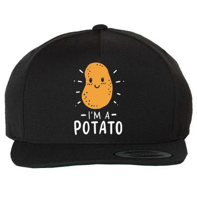 Potato Lazy Costume Halloween Vegan Kawaii Wool Snapback Cap