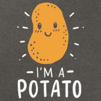 Potato Lazy Costume Halloween Vegan Kawaii Cotton Canvas Backpack