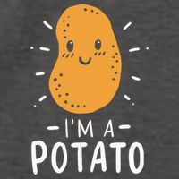Potato Lazy Costume Halloween Vegan Kawaii Vector Backpack