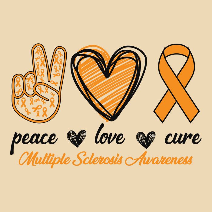 Peace Love Cure Multiple Sclerosis Zip Tote Bag