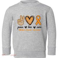 Peace Love Cure Multiple Sclerosis Toddler Sweatshirt
