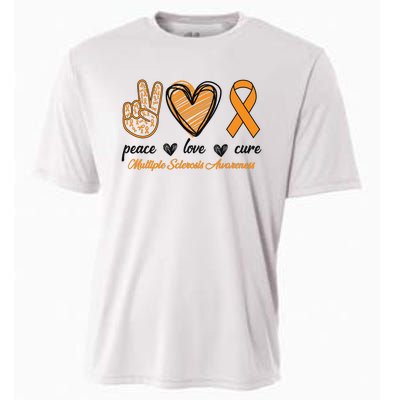 Peace Love Cure Multiple Sclerosis Cooling Performance Crew T-Shirt