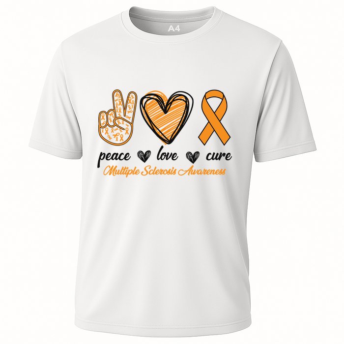 Peace Love Cure Multiple Sclerosis Cooling Performance Crew T-Shirt