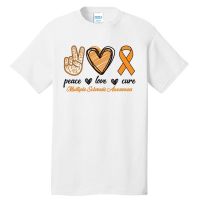 Peace Love Cure Multiple Sclerosis Tall T-Shirt