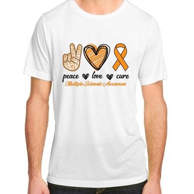 Peace Love Cure Multiple Sclerosis Adult ChromaSoft Performance T-Shirt