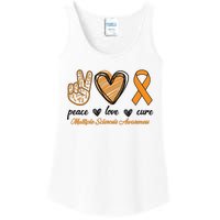 Peace Love Cure Multiple Sclerosis Ladies Essential Tank