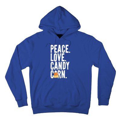 Peace Love Candy Corn Funny Halloween Cute Gift Hoodie