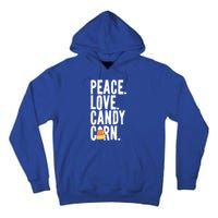 Peace Love Candy Corn Funny Halloween Cute Gift Tall Hoodie