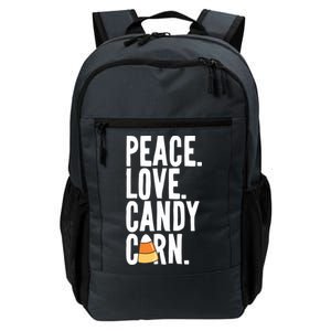 Peace Love Candy Corn Funny Halloween Cute Gift Daily Commute Backpack