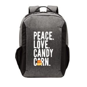 Peace Love Candy Corn Funny Halloween Cute Gift Vector Backpack