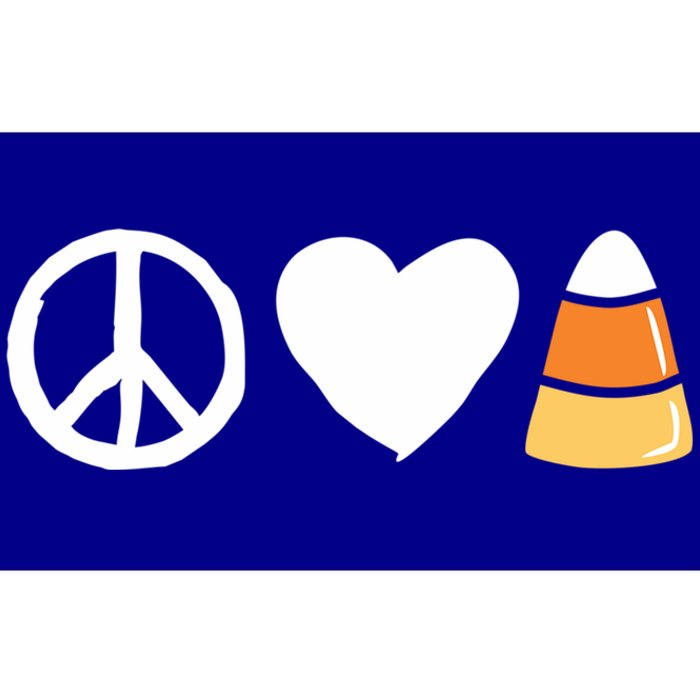 Peace Love Candy Corn Funny Halloween Gift Bumper Sticker