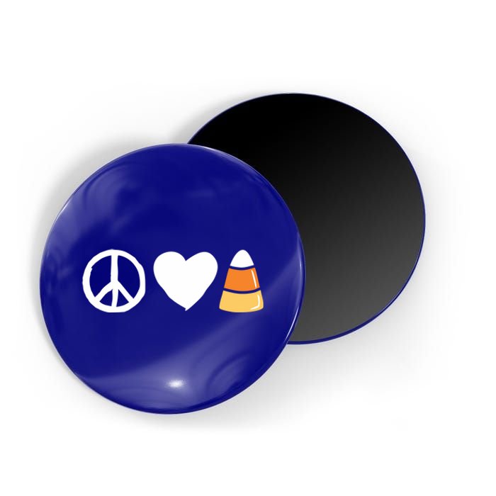 Peace Love Candy Corn Funny Halloween Gift Magnet