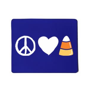 Peace Love Candy Corn Funny Halloween Gift Mousepad