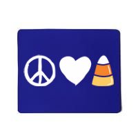 Peace Love Candy Corn Funny Halloween Gift Mousepad