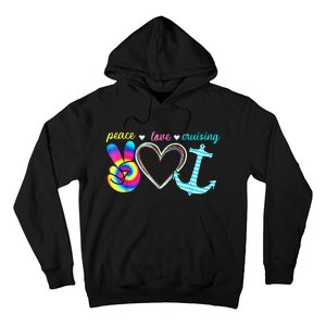 Peace Love Cruising Ship Hippie Floating Ocean Beach Lover Hoodie