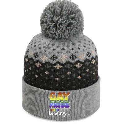 Pride Loading Cute Lgbtq Rainbow Flag Lgbt Gift Great Gift The Baniff Cuffed Pom Beanie