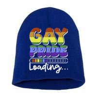 Pride Loading Cute Lgbtq Rainbow Flag Lgbt Gift Great Gift Short Acrylic Beanie