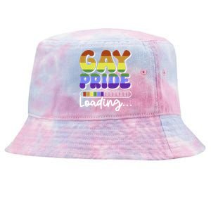 Pride Loading Cute Lgbtq Rainbow Flag Lgbt Gift Great Gift Tie-Dyed Bucket Hat